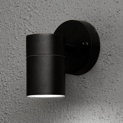 Applique d'extérieur Modena en aluminium, noir, hauteur 9 cm, IP44