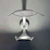 Applique murale LED Le Gigine en acier, feuille d'argent, hauteur 16 cm