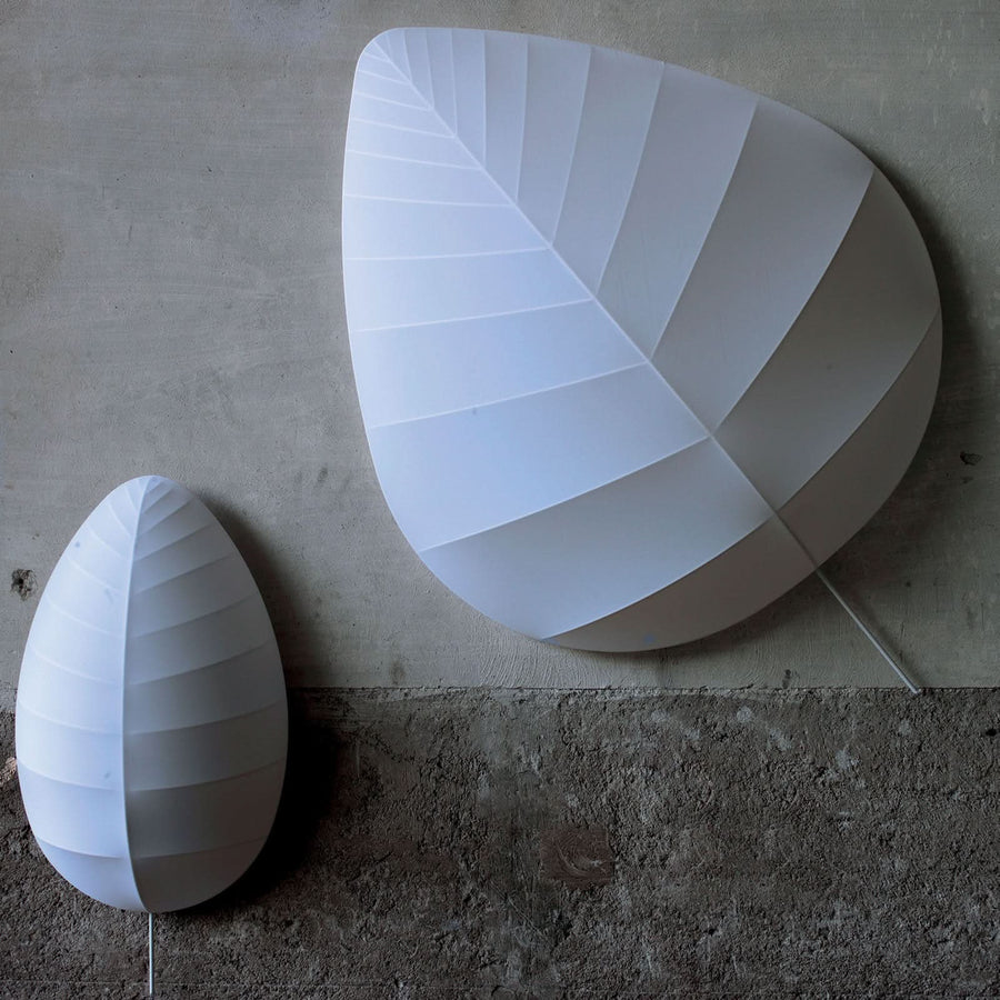 Applique murale Eva en acier, blanc, hauteur 46,5 cm
