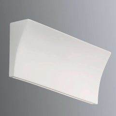Applique murale Delon en céramique, blanc, 2 lumières, hauteur 17 cm