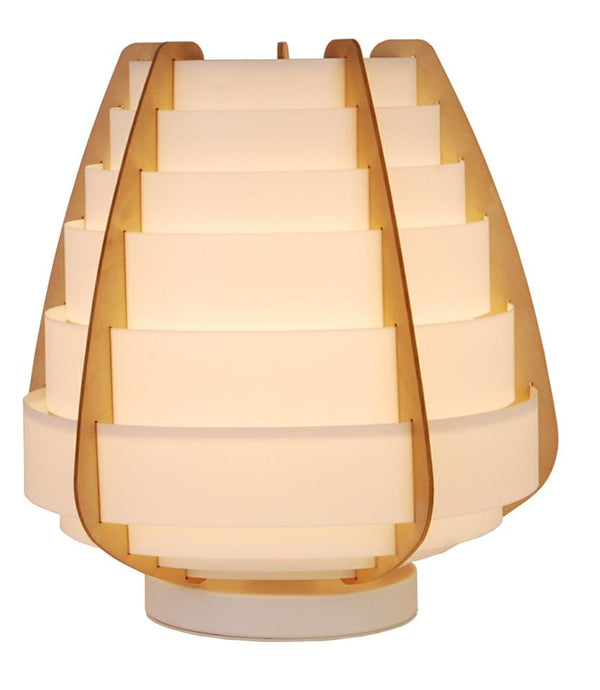 Lampe à poser Nagoja beige, bois