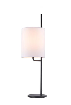 Lampe à poser Tokyo noire, tissu
