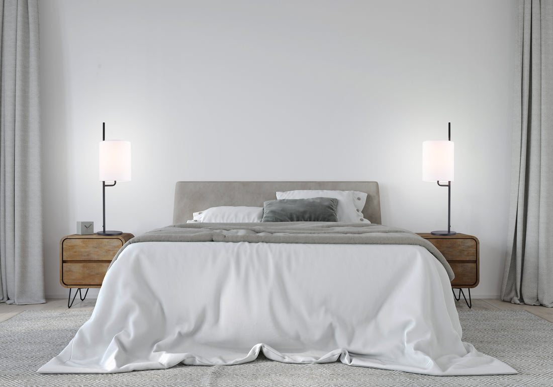 Lampe à poser Tokyo noire, tissu