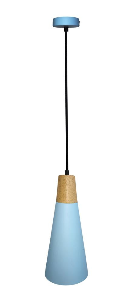 Suspension Faro bleue, bois