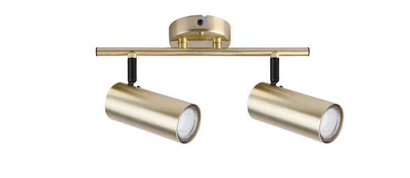 Plafonnier Colly 2 lumières laiton