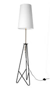Lampadaire Taflo doré, tissu