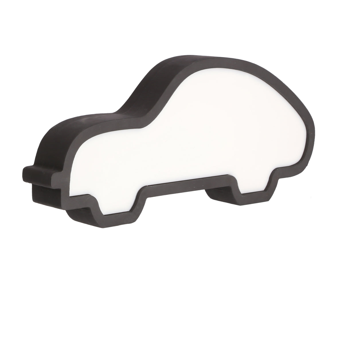 Vue rapprochée en plongée du boîtier noir et du diffuseur blanc lumineux