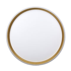 Plafonnier LED Florida blanc et noir, L 38 cm