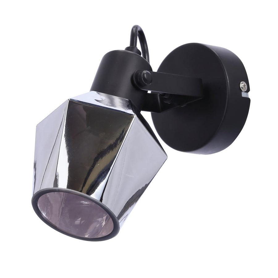 Applique murale Randi noire, verre
