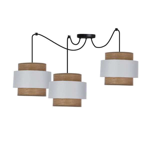 Suspension Forni 3 lumières marron