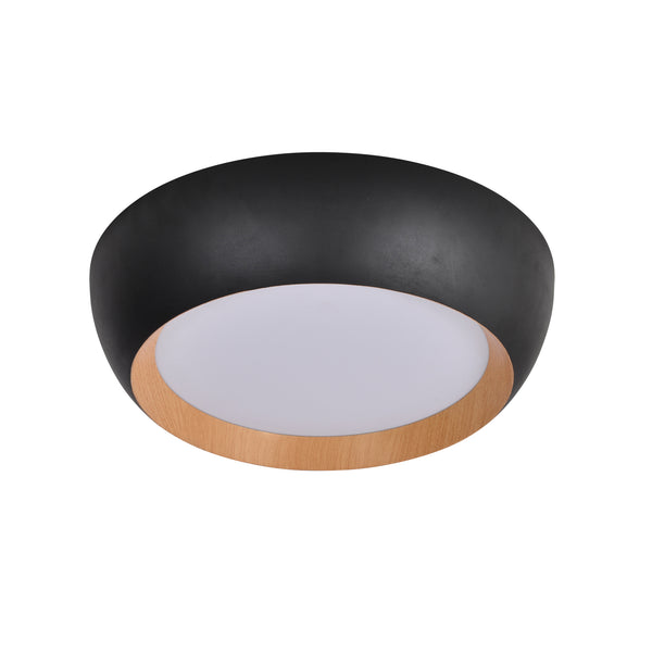 Plafonnier LED Abruzzo bois et blanc (réf. 14-24121)