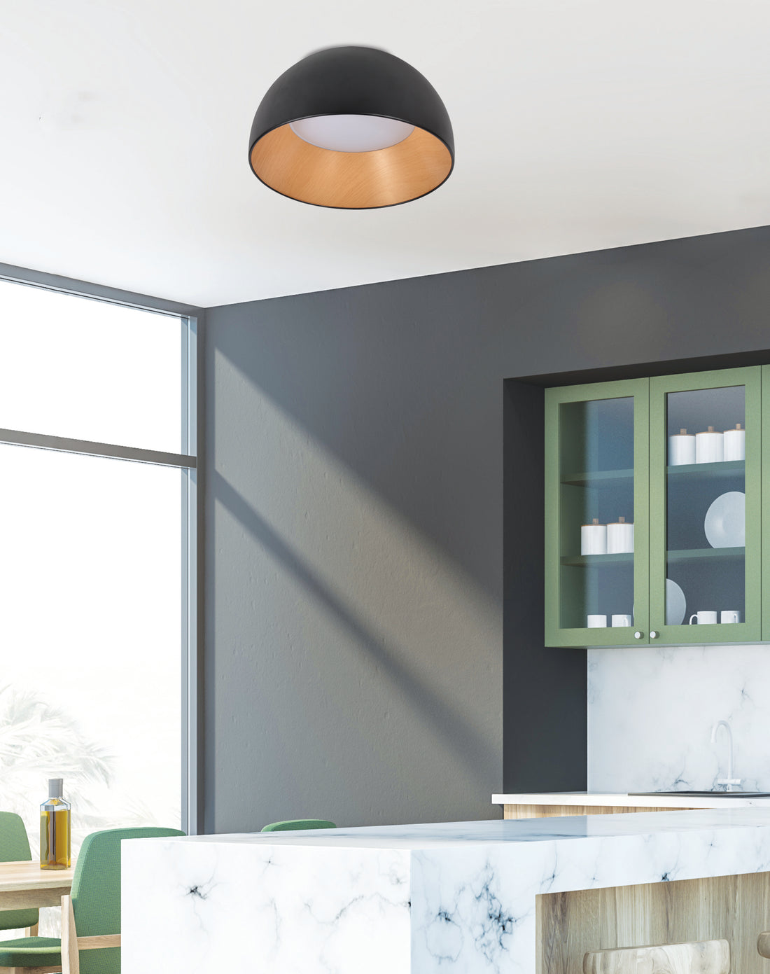 Plafonnier LED | Liguria Noir