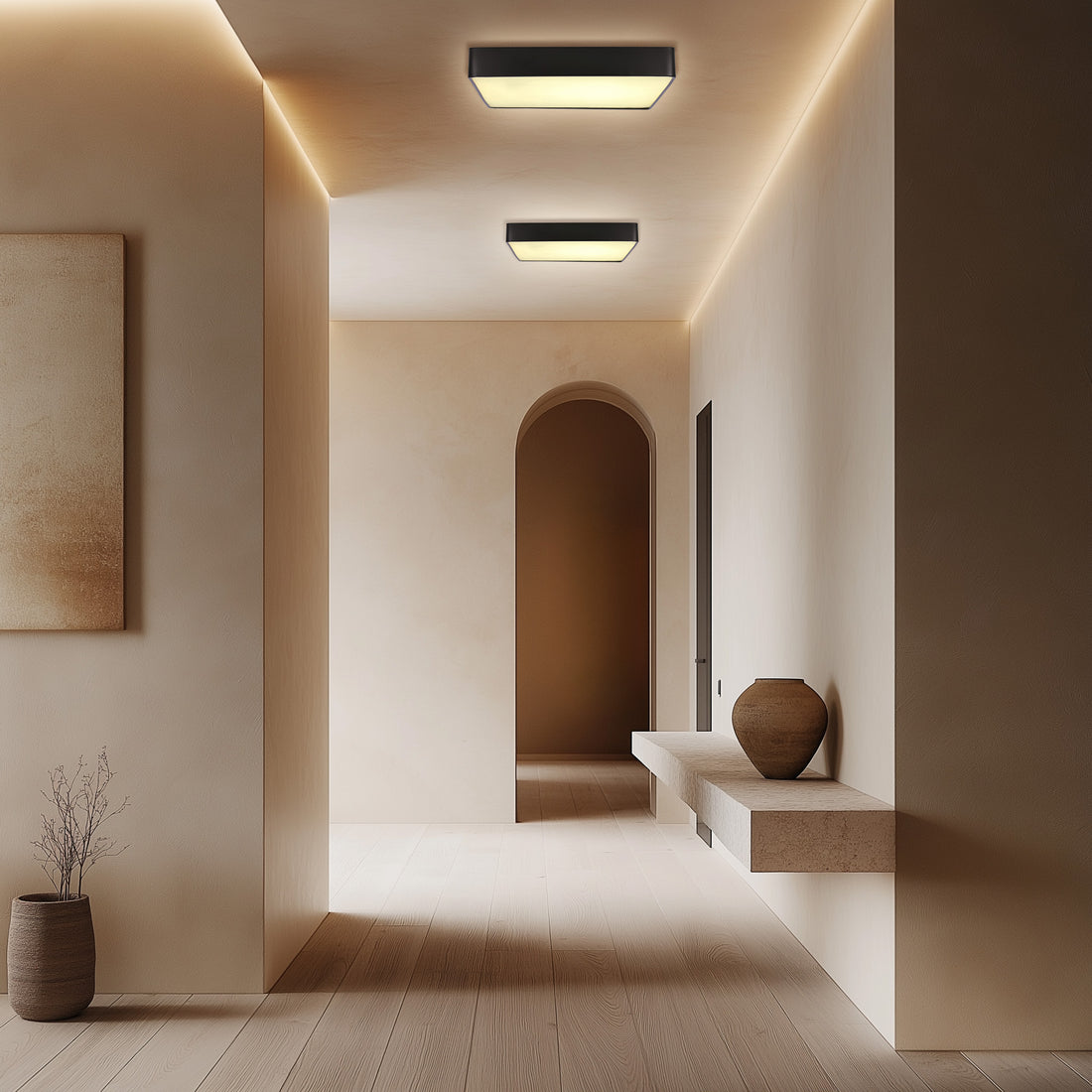 Plafonnier LED | Quattro Noir