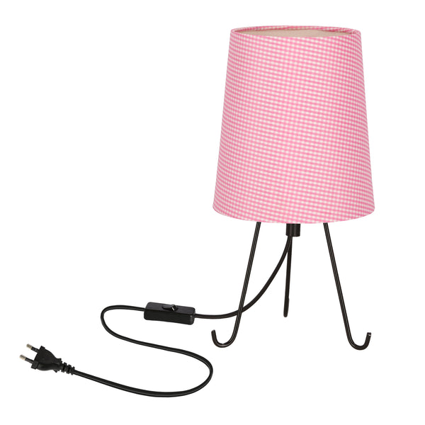 Lampe à poser Smally rose, tissu