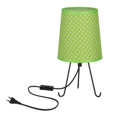 Lampe à poser Smally verte, tissu