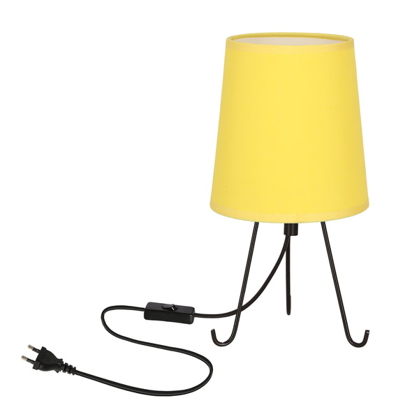 Lampe à poser Smally jaune, tissu
