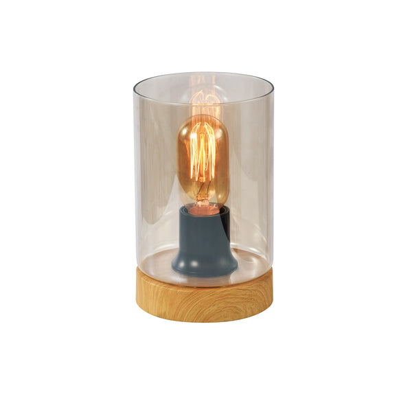 Lampe à poser Wels marron, verre