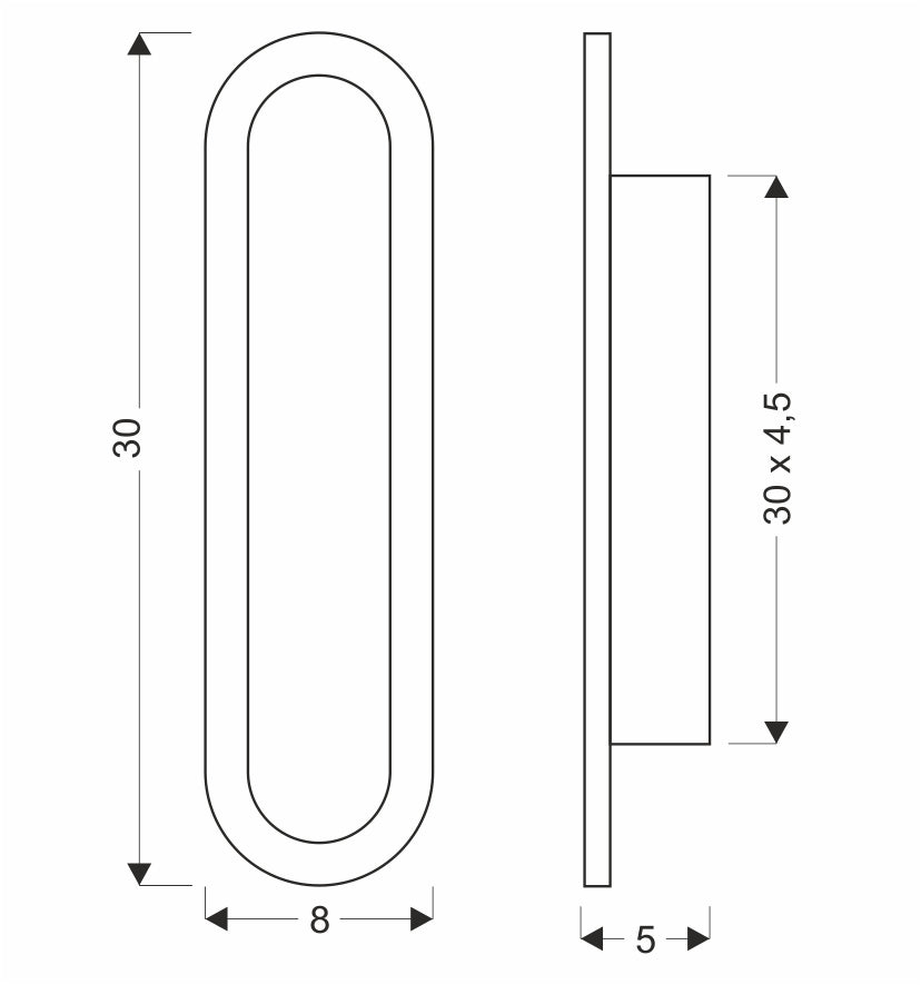 Luminaire extérieur | Stick L 30 cm