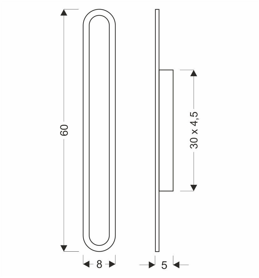 Luminaire extérieur | Stick L 60 cm