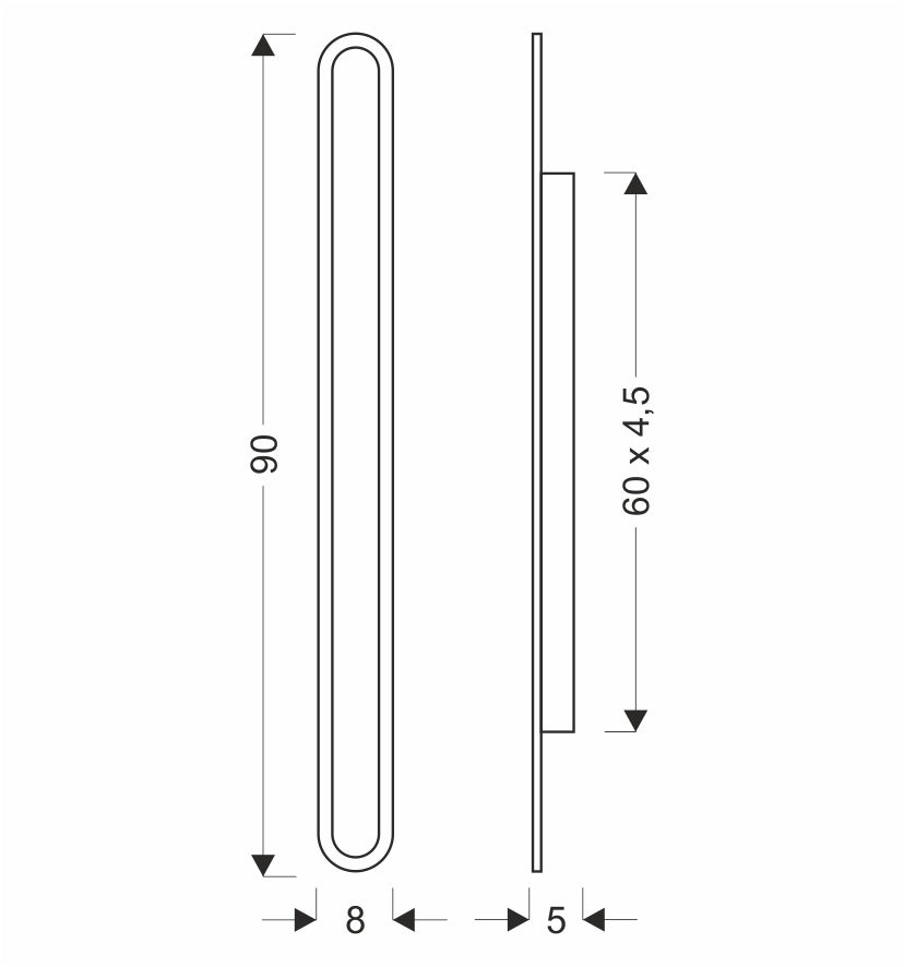 Luminaire extérieur | Stick L 90 cm