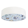 Plafonnier Kiddy 2 lumières, tissu