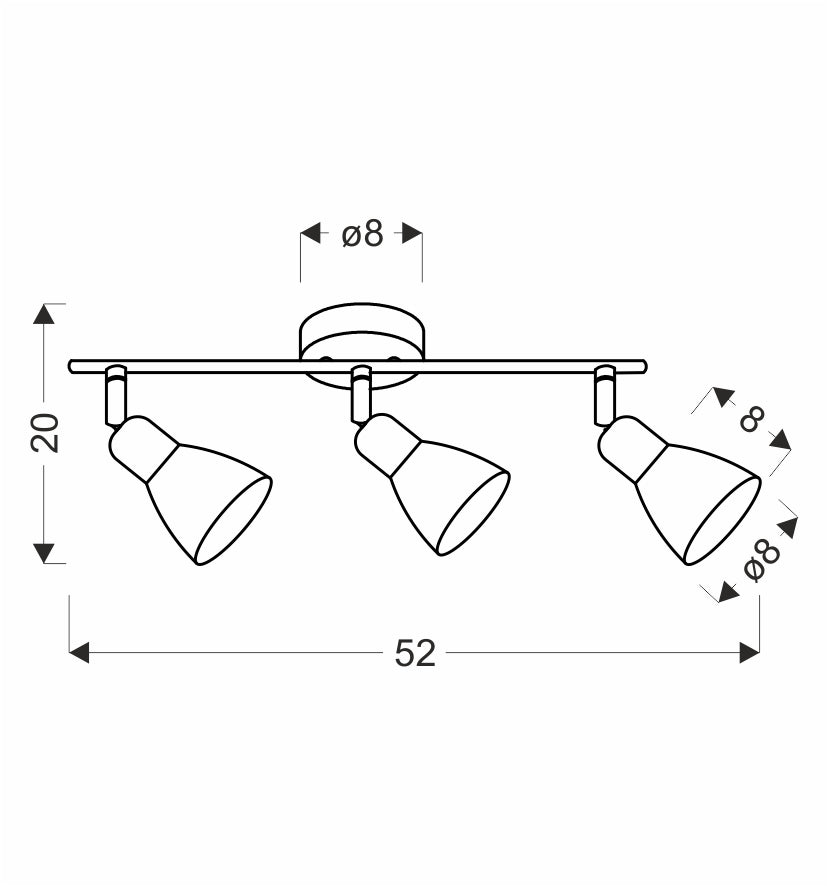 Luminaire plafonnier | Amcos L 52 cm