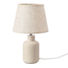 Lampe à poser Mori grise, tissu