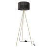 Lampadaire Mossi doré, tissu