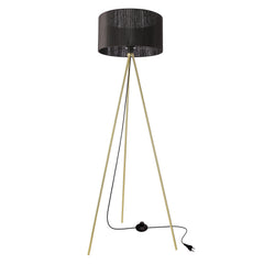 Lampadaire Mossi doré, tissu