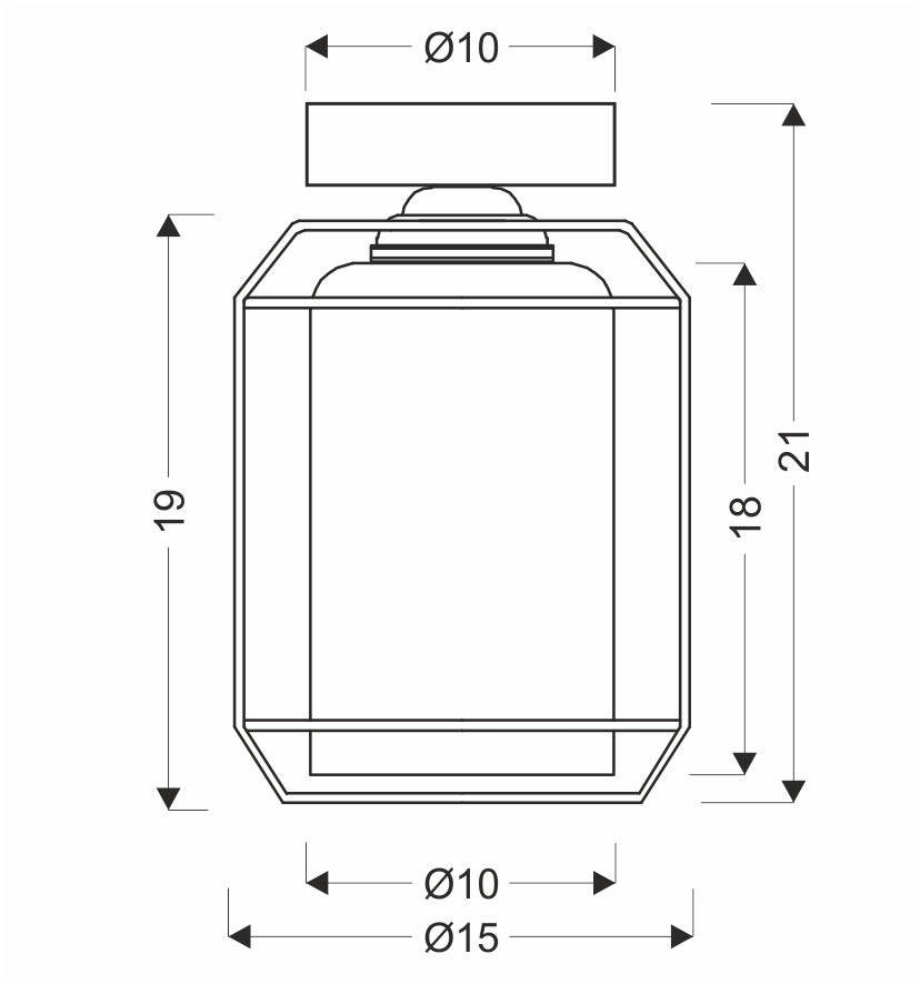 Luminaire plafonnier | Jonera Noir