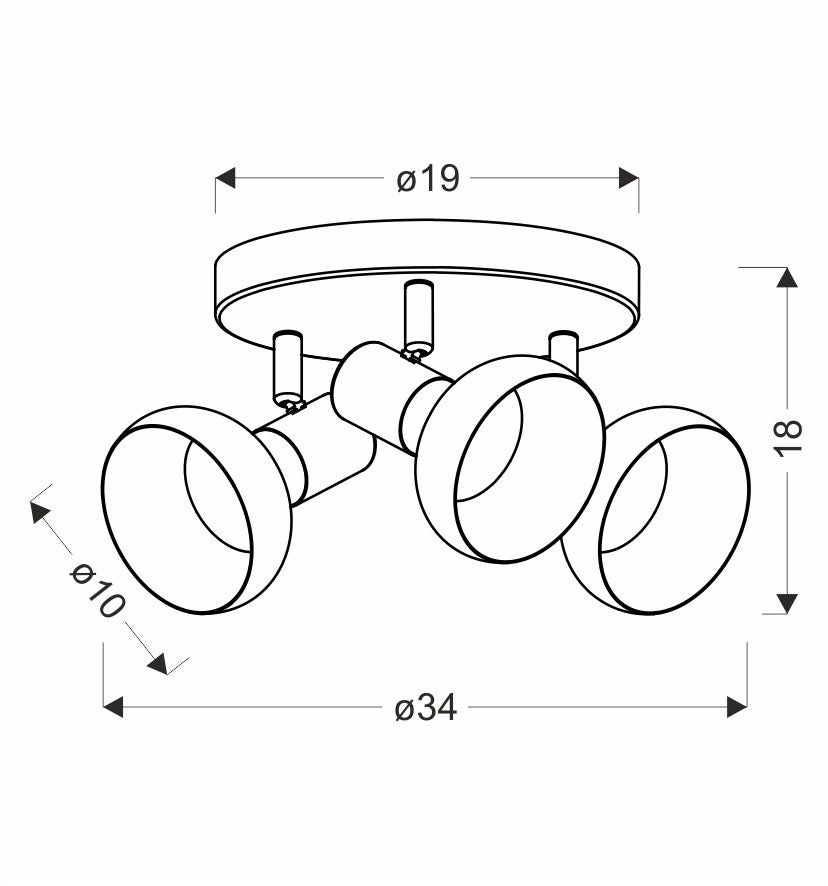 Luminaire plafonnier | Puerto L 34 cm