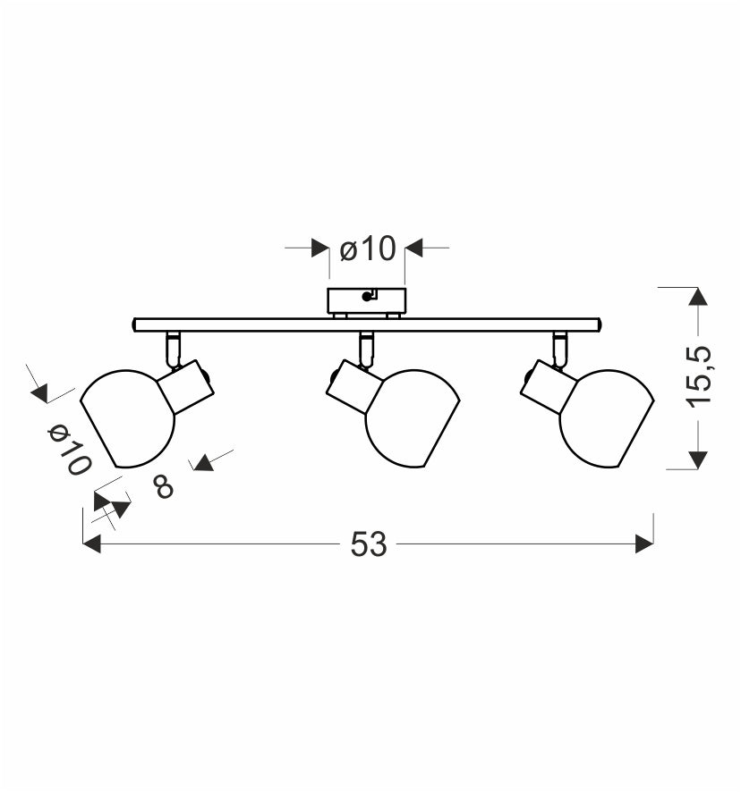 Luminaire plafonnier | Novo L 53 cm