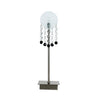 Lampe à poser Luxor chromée, verre