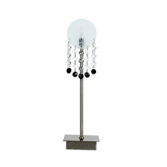 Lampe à poser Luxor chromée, verre