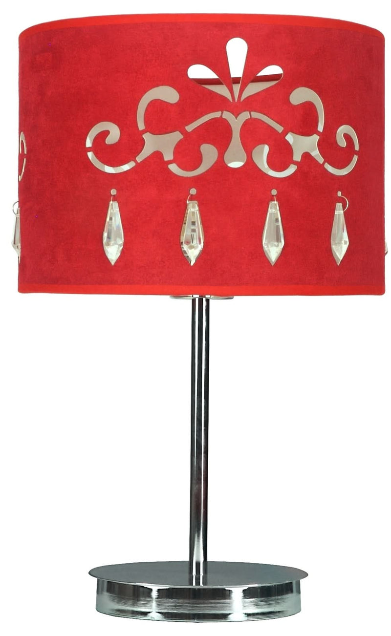 Lampadaire Decor rouge, tissu, L 25 cm