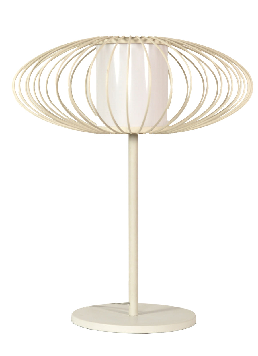 Lampe à poser Himera blanche, verre