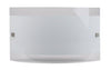 Applique murale Nova Plate nickel satiné, verre, H 17 cm