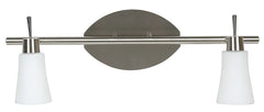 Plafonnier Croton 2 lumières blanc, verre