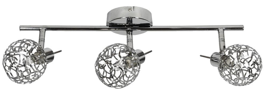Plafonnier Puzzle 3 lumières chromé