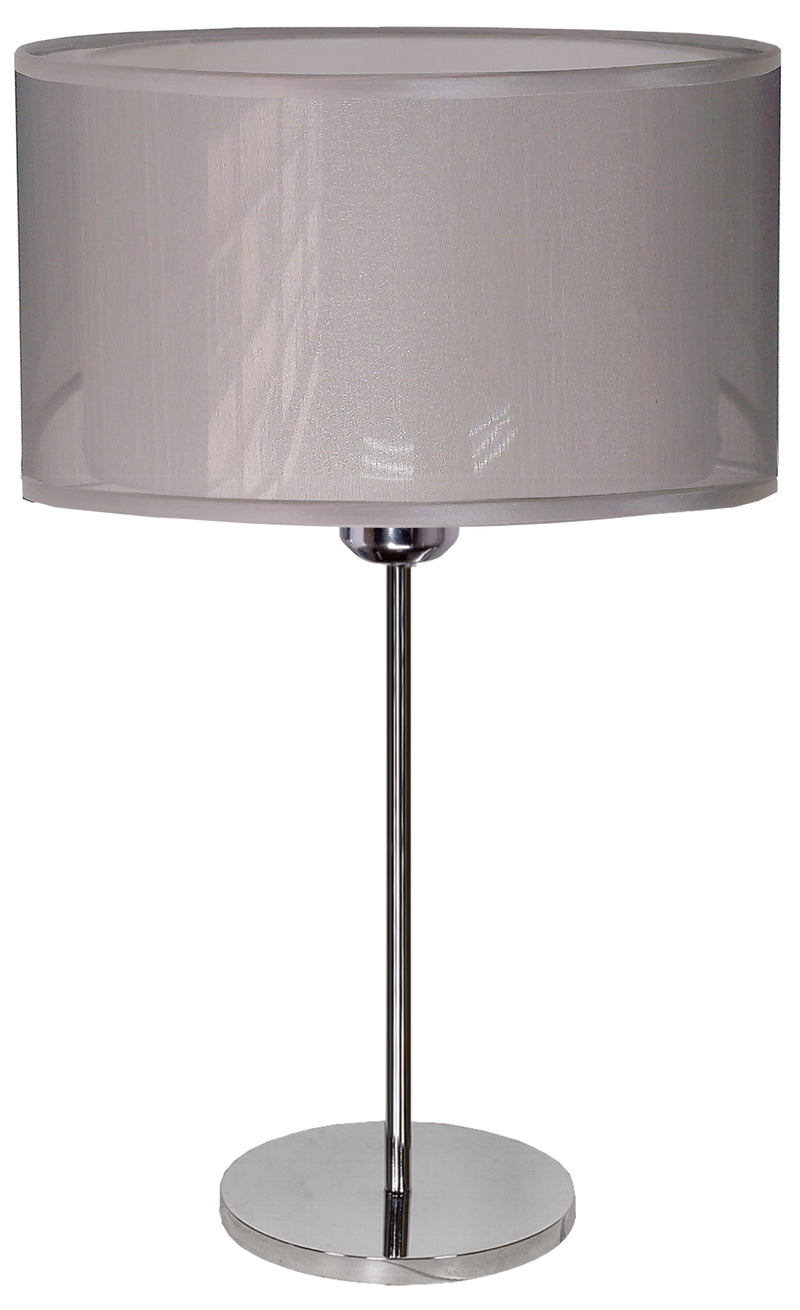 Lampe à poser Piano 3 lumières argentée, tissu
