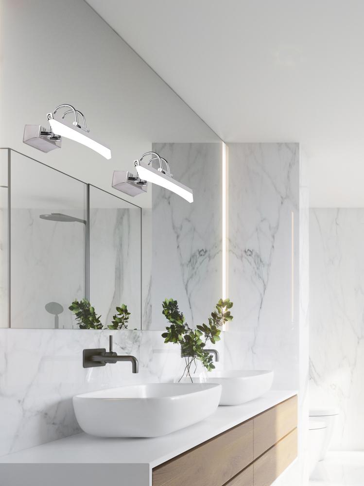 Applique murale LED Glory chromée