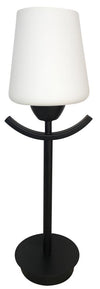 Lampe à poser Londyn noire, verre