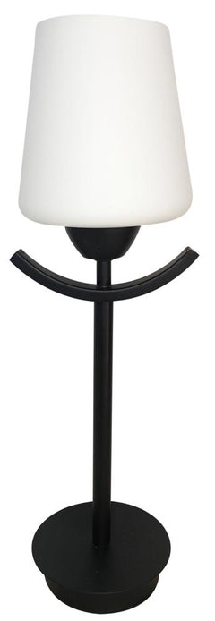 Lampe à poser Londyn noire, verre