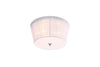 Plafonnier LED Camea 3 lumières blanc, tissu