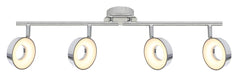 Plafonnier LED Isla 4 lumières chromé