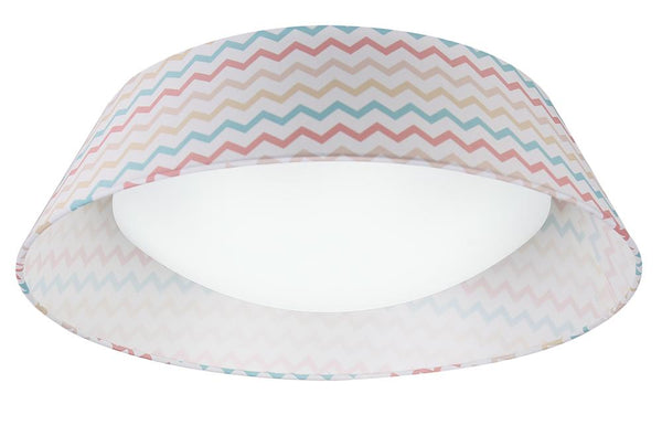 Plafonnier LED River multicolore, tissu