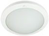Plafonnier LED Aquila blanc, verre