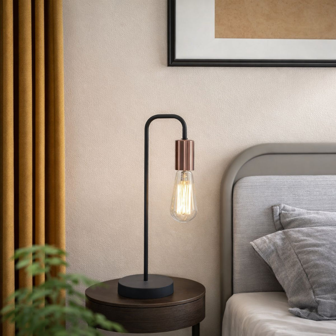 Lampe à poser Herpe noire