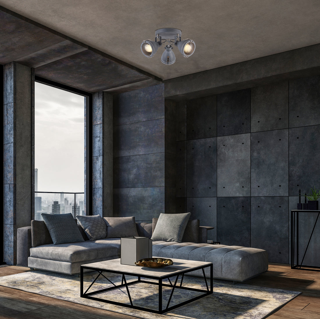 Luminaire plafonnier | Crodo Gris