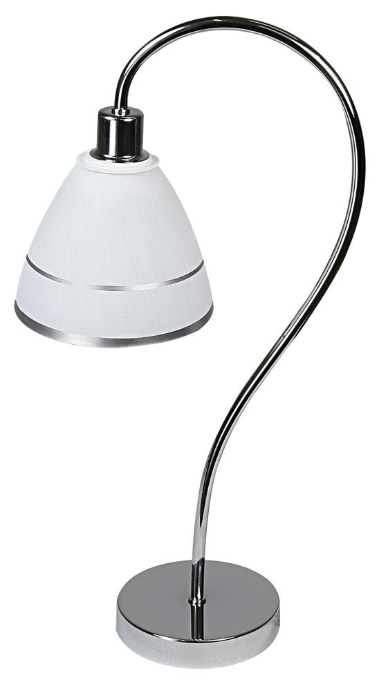 Lampe à poser Elf chromée, verre